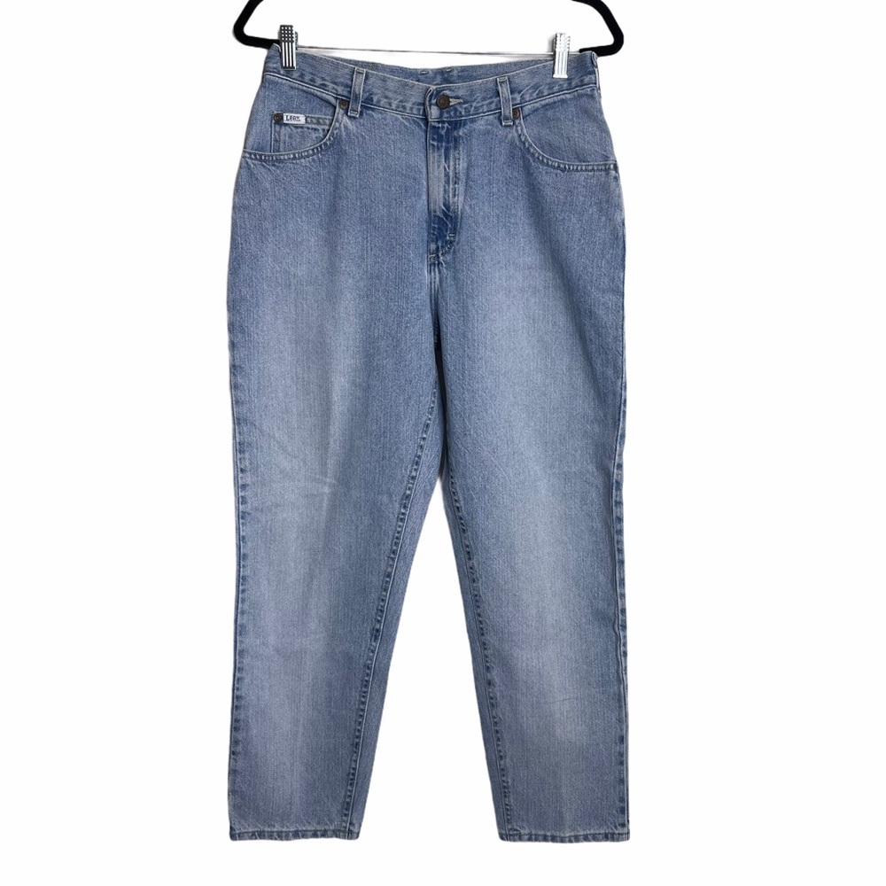 Vtg 80s Lee High Waisted Light Stonewash Mom Jeans